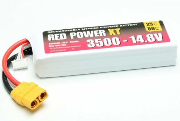 15429 LiPo Akku RED POWER XT 3500 - 14,8V